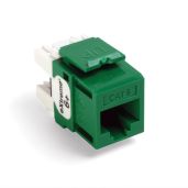 Leviton 61110-RV6 Extreme 6+ QuickPort Connector - CAT 6, Green | High-Speed Networking Solution
