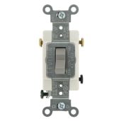 Leviton CS320-2GY 20-Amp 3-Way AC Quiet Switch - Commercial Grade Gray Toggle Switch