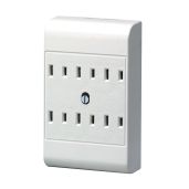 Leviton 49687-W 15 Amp 125 Volt 2-Wire 6-Outlet Adapter - Reliable Power Solution