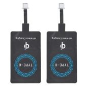 2 PCS Qi Charger Type-C Receiver for Fast Mobile Phone Charging - Universal Compatibility