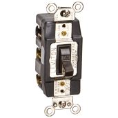 Leviton 1288 30-Amp 120V Toggle Double-Pole AC Quiet Switch - Brown | Durable & Reliable