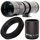 Ultimaxx 420-800mm Telephoto Zoom Lens Kit for Canon EOS DSLR Cameras - HD Manual T-Mount