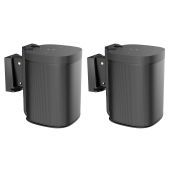 ynVISION.DESIGN Adjustable Wall Mount Bracket for Sonos One, One SL & Play:1 - 2 Pack (Black) | Perfect Speaker Solution