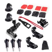 15-in-1 GoPro Mounts Kit for Hero 12, 11, 10, 9, 8, 7, 6 & SJ4000 - Ultimate Action Camera Accessory Bundle
