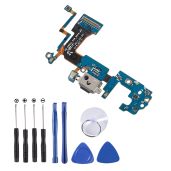 USB Charging Port Flex Cable & Microphone Replacement for Samsung Galaxy S8 Active G892A - Includes Tools