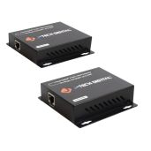 J-Tech Digital HDMI Extender JTD-EX-120M: Full HD 1080p Over Cat5e/6/7 Up to 400ft with TCP/IP & IR - Black
