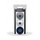 Dallas Cowboys Golf Balls - 3 Pack Regulation Size with Full Color Team Imprint