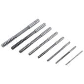 8-Piece H8 Chucking Reamer Set for Precision Bore Machining - 3 to 10 mm Milling Cutter Tool