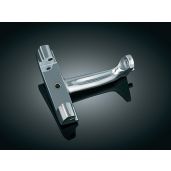 Adjustable Kuryakyn 7926 Motorcycle Footpegs for 1993-2006 Harley-Davidson - Chrome Passenger Pegs