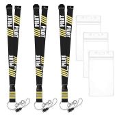 ALAMSCN Pilot Lanyard: Detachable Neck Strap & Keychain ID Badge Holder for Aircraft Safety