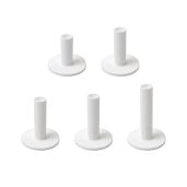 5 Pack AUEAR Golf Rubber Tees Holder for Practice & Driving Range - Durable White Design