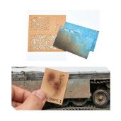 Acxico DIY Weathering Airbrush Stencils for 1/35, 1/48, 1/72 Scale Models - Perfect Decoration Tools