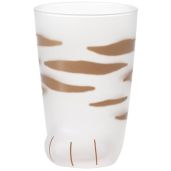 Aderia Tumbler Glass Cup Parent Cat Tiger 10.1 fl oz Made in Japan Kokonoko Glass Box of 1
