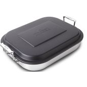 All Clad Stainless Steel Lasagna Pan 12x15 Induction Oven Safe Cookware for Perfect Frozen Lasagna and Broiling
