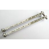 EPTNNASO Aluminum Front Steering Toe Links Integrated Design Silver for Traxxas UDR 8547 Unlimited Desert Racer