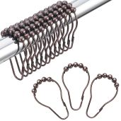 Buy Amazer Decorative Bronze Shower Curtain Hooks - Rust-Resistant Stainless Steel, Set of 12