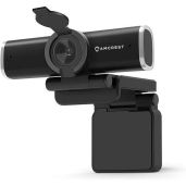 Amcrest 4MP Webcam with Microphone & Privacy Cover - HD Streaming USB Camera for PC & Laptop