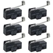 Antrader 6PCS LXW5-11G1 AC 380V DC 220V 10A Momentary SPDT Limit Switch Roller Lever Type for Reliable Performance