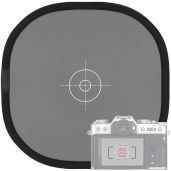 Anwenk 12x12 Inch Grey Card for Photography - Double-Sided White Balance Reflector with Carry Pouch