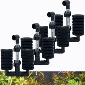 Aquapapa 4X Dual Bio Sponge Filter for Betta Fry Aquarium Fish Tank Up to 30 Gallon 4-Pack