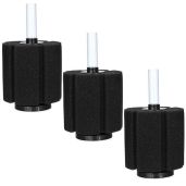 Aquapapa Bio Sponge Filter Air Pump for 10 or 20 Gallon Fish Tank Large 3-Pack Ideal for Breeding Fry Betta and Shrimp