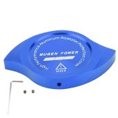 Aramox Car Radiator Cover - Blue Aluminium Decorative Cover for Stylish Car Modifications