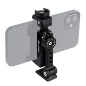 ARNARKOK Metal Phone Tripod Mount with Rotatable Cold Shoe - Perfect for iPhone & Vlogging