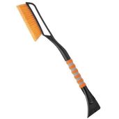 AstroAI 27" Snow Brush and Ice Scrapers for Car Windshield, Detachable Snow Scrapers with Ergonomic Foam Grip for Cars, Trucks, SUVs (Heavy Duty ABS, PVC Brush, Orange)
