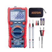AstroAI Digital Multimeter Tester TRMS 20000 Counts with Higher Resolution Auto-Ranging Voltmeter; Accurately Measures Voltage Current Resistance