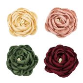 Awgusu Pet Collar Charms Flower Accessories for Dog Collars Set of 4