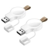 Apple Watch Wireless Charger 2 Pack - Portable Magnetic iWatch Charger for Ultra 9/8/7/6/5/4/3/2/1/SE - Travel Cordless Charging