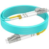 OM3 LC to LC 10m(30ft), Fiber Patch Cable, Options 7in~500ft, Fiber Optic Cables Duplex 40G LSZH (5pack), ??????????????????????