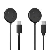AWINNER Google Pixel Watch 2 Charger Cable - Fast Charging Type C Port (Black, 2 Pack) - Compatible & Durable