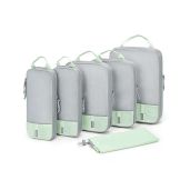 Travel Smart: BAGSMART 6 Set Compression Packing Cubes - Lightweight Luggage Organizer for Effortless Packing