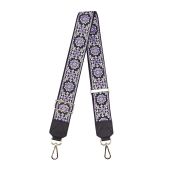 BAKKO Crossbody Strap Top Grain Leather Ends Gold Metal Hardware 2" Wide Shoulder Strap Replacement fits Handbags Purses Messenger Duffel Bags Gold