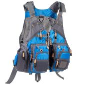 BASSDASH Adjustable Fishing Vest for Men and Women Ideal for Fly Bass Fishing and Outdoor Activities