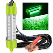BLUERICE 12V 45W Underwater Fishing Light - 72 LED Green Lamp for Freshwater & Saltwater Night Fishing