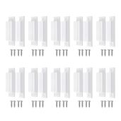 BNYZWOT MC-31 Wired NC Door Contact Sensor Alarm - 10 Pack Magnetic Reed Switch, White