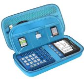 Buy BOVKE Hard Case for TI-84 Plus CE & TI-83 Plus - Extra Pocket for Cables & Charger - Durable Blue Calculator Protection
