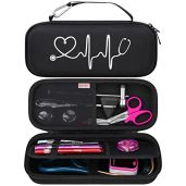 BOVKE Stethoscope Case for 3M Littmann Classic III Monitoring, Lightweight II S.E, Cardiology IV Diagnostic, MDF Acoustica Stethoscopes, Space for