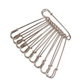 Baitaihem 50 Pcs Large Steel Safety Pins Heavy Duty 3 Inch for Blankets Skirts Kilts Crafts