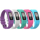 Soft Silicone Replacement Bands for Garmin Vivofit 1 & 2 - 10 Colors, Small & Large Sizes Available
