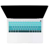 "Buy Batianda Ombre Keyboard Cover for MacBook Air 13" (2018-2019) - Gradient Green Silicone Protector with Touch ID"