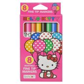 Shop Bendon Hello Kitty Washable Fine Tip Markers (8-Count) - Vibrant Multicolor Art Supplies for Kids