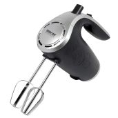 Better Chef Electric Hand Mixer - 5-Speed, Stainless Beaters & Hooks, 150W Power, Black | Perfect for Baking!