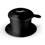 Birdee Aluminum Vietnamese Coffee Dripper Black, 6 oz, Phin Filter, Lightweight and Portable, Perfect for Ca Phe Sua Da, Home Use, Travel, and Gift