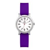 Blekon Original Petite Nurse Watch for Medical Professionals and Students,Various Scrub Colors,Small Easy Read Dial, SILVER PURPLE, Blekon