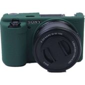 Ultra-Thin BolinUS ZV-E10 Case: Lightweight Silicone Cover for Sony Alpha ZV-E10 (Green)