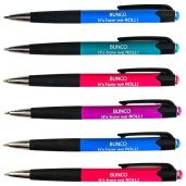 Bunco Pen Set of 6 Assorted Colored Pens with Its How We Roll Printed Great for Bunco Supplies Prizes and Gifts