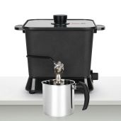 Byoowndiy Wax Melter for Candle Making 150 oz Electric Pot with Pour Spout and Temperature Control for Easy Melting